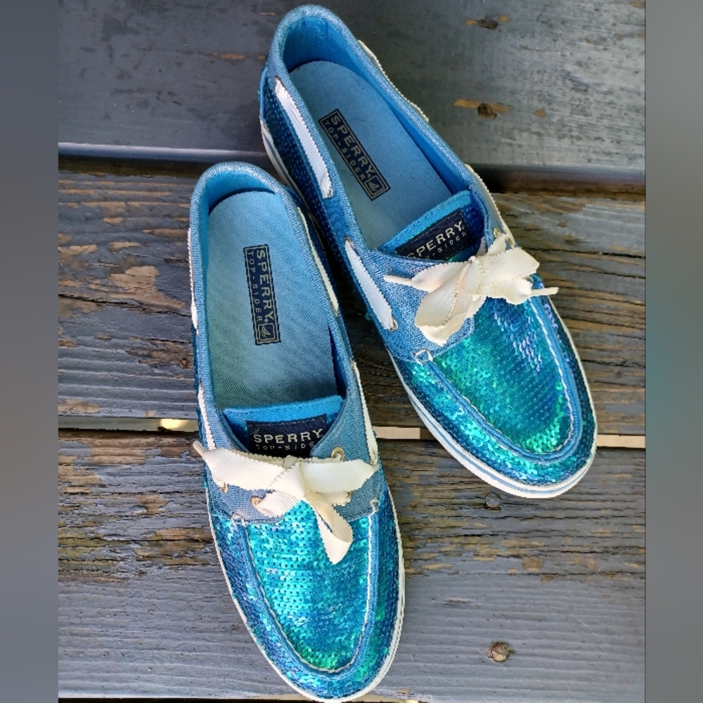 Sperry Top-sider Blue Sequin